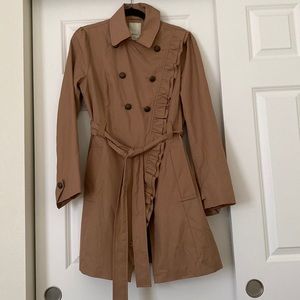 Anthropology Elevenses Trench Coat